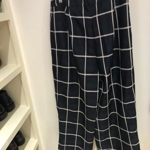 Blue designer wide leg trouser